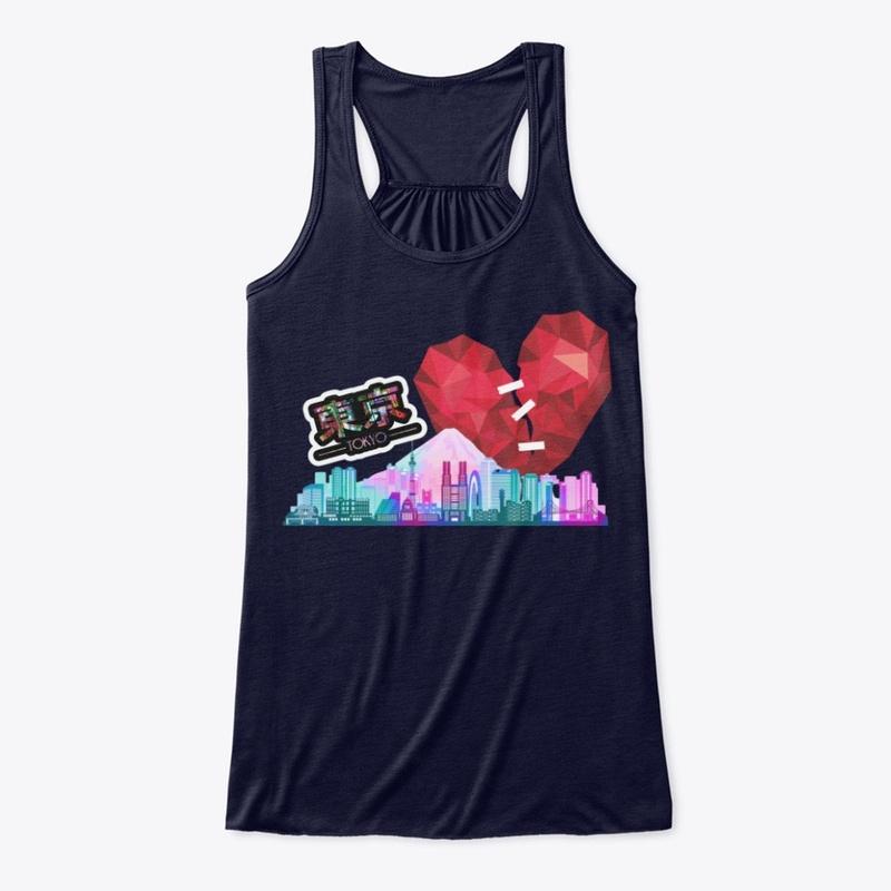 Heartbreak In Tokyo Flowy Tank